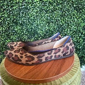 Rothy's Brown Leopard Print Flats